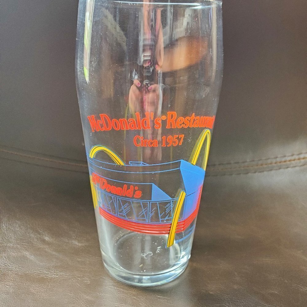 1995 Vintage McDonalds Speedee Service Glass